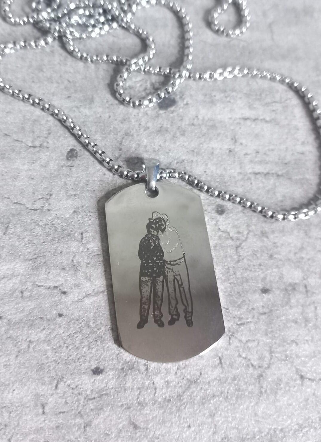 Plaquita Militar Plateada